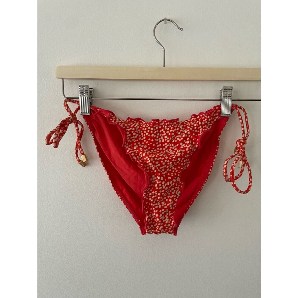 ViX Ripple Hem Side Tie Bikini Bottoms Size M